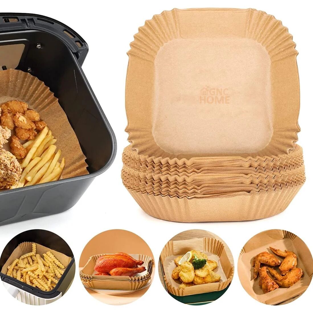 PAPEL MOLDE ANTI ADHERENTE AIR FRYER