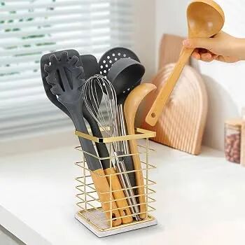 SOPORTE METAL Y MADERA PARA UTENSILIOS