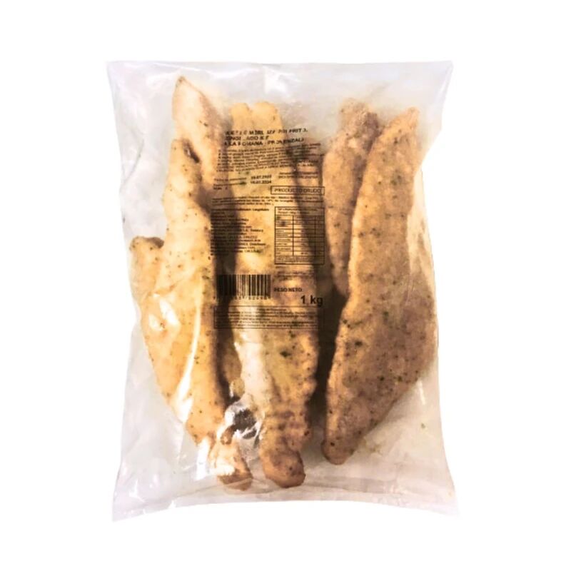 Milanesa de Merluza a la Romana con sal 1 kg