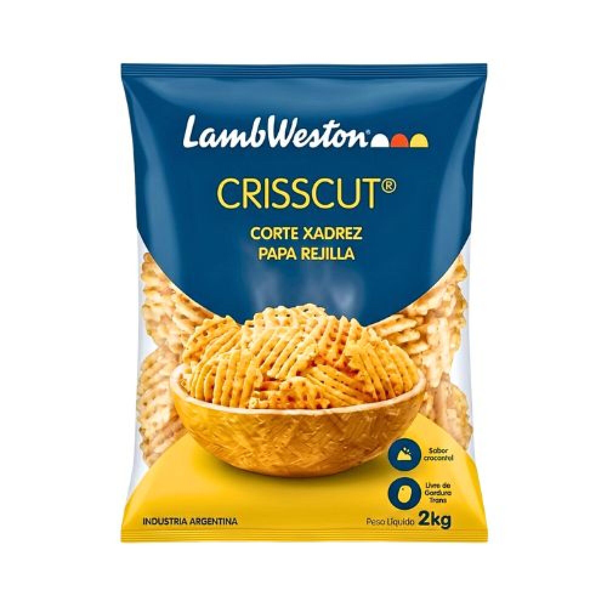 Papas fritas rejilla (crisscuts) Lamb Weston 2,5 kg